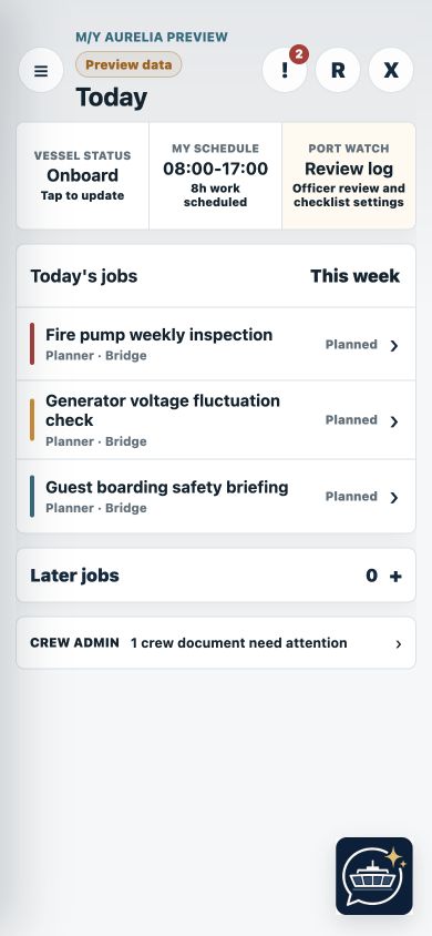 Signed-in SYS Bridge Companion Today screen on a phone